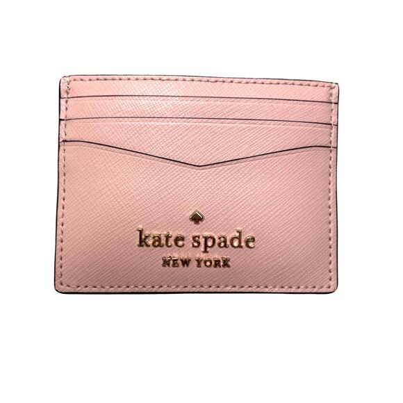 Kate Spade Pink Saffiano Leather Cardholder Wallet Excellent Condition - Picture 3 of 8